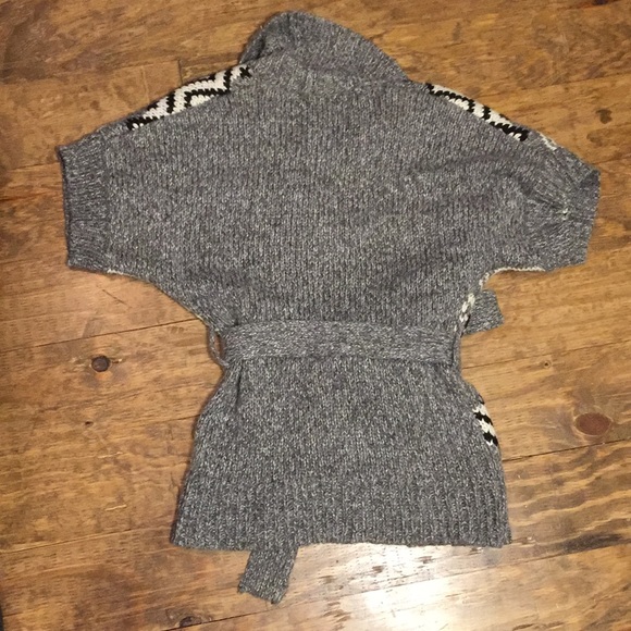 Old Navy black white gray cardigan sweater - Picture 2 of 7